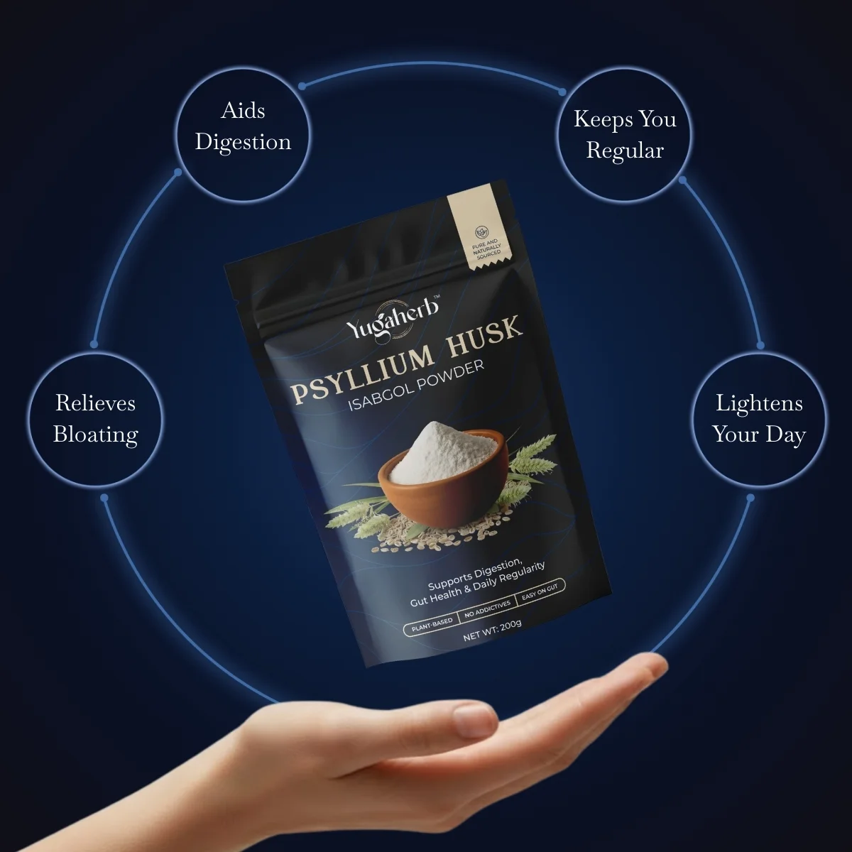 Psyllium Husk (Isabgol) Powder (200g) - Image 2