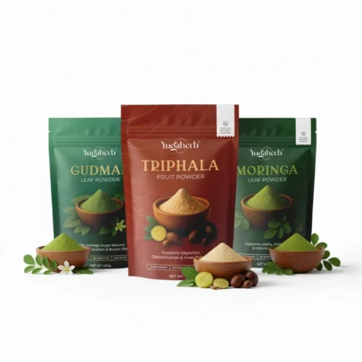 Cart 3 Ultimate Fat Burner Combo | Triphala, Gudmar & Moringa | Yugaherb